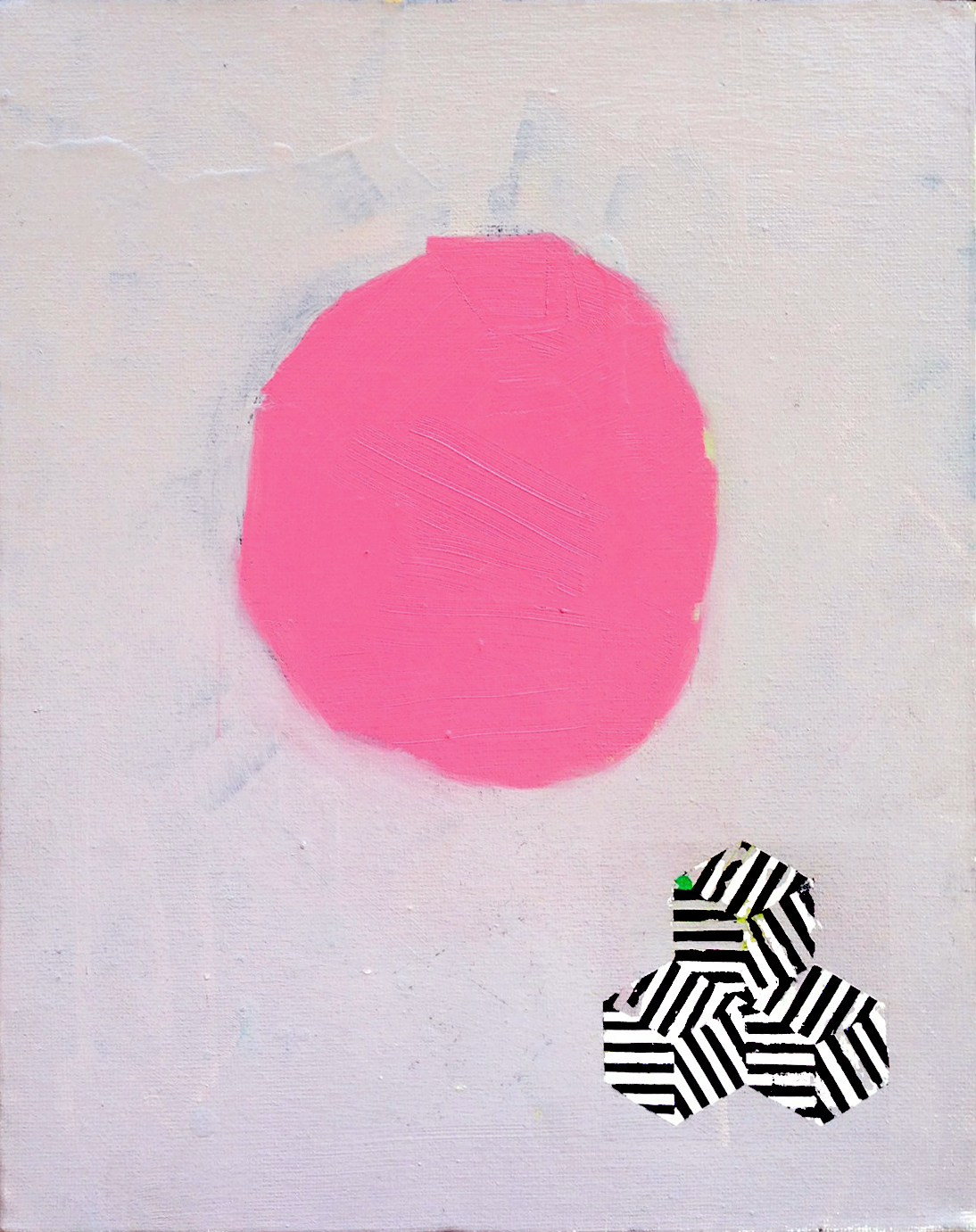 Miniature 1 (Pink Circle) 2013 Oil on canvas    30 x 23 cm